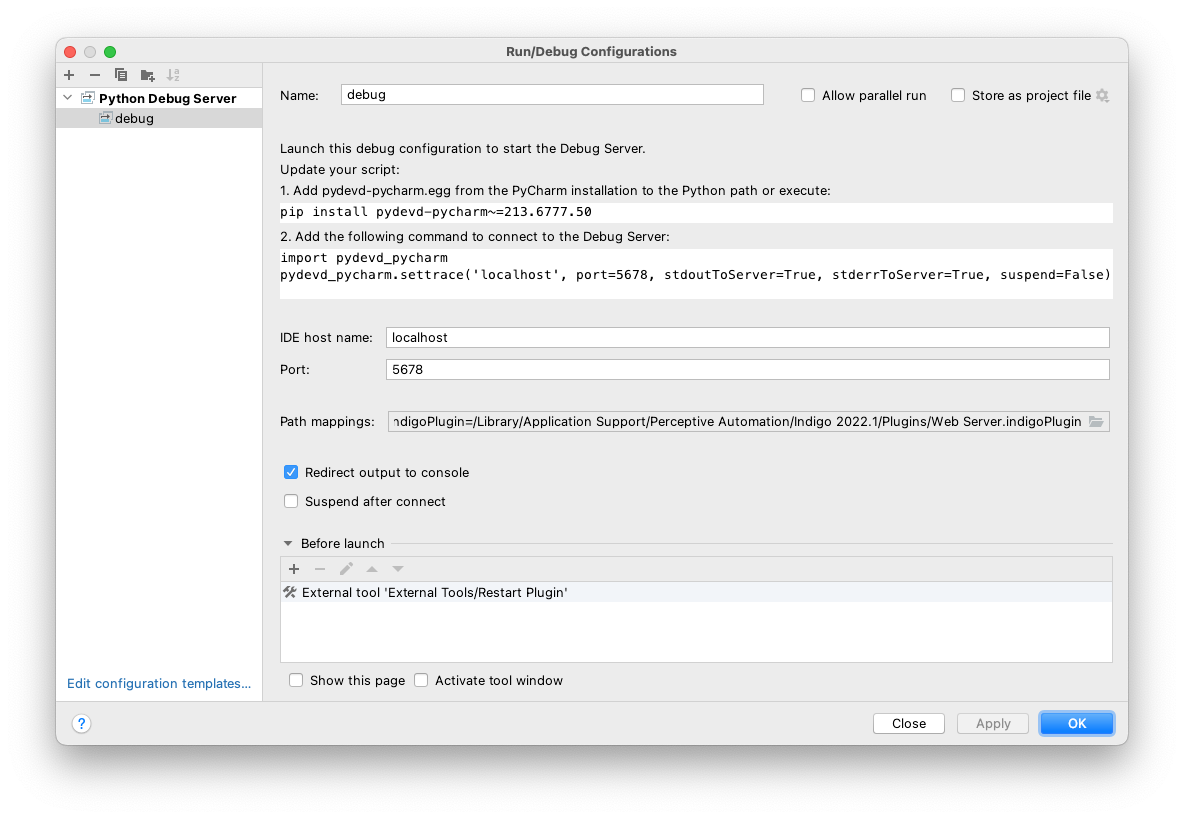 Python Debug Server Image
