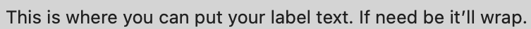 Configuration UI Label Image